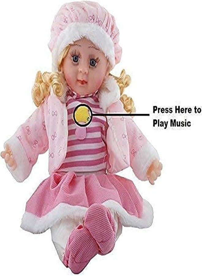 DHAVL Dhaval Singing Baby Girl Doll 40 cm - Big Size Interactive Talking & Musical Doll with Nursery Rhymes, Poems, Soft Plush Clothing, Lifelike Design - Cute Educational Toy Gift for Kids - Image 5